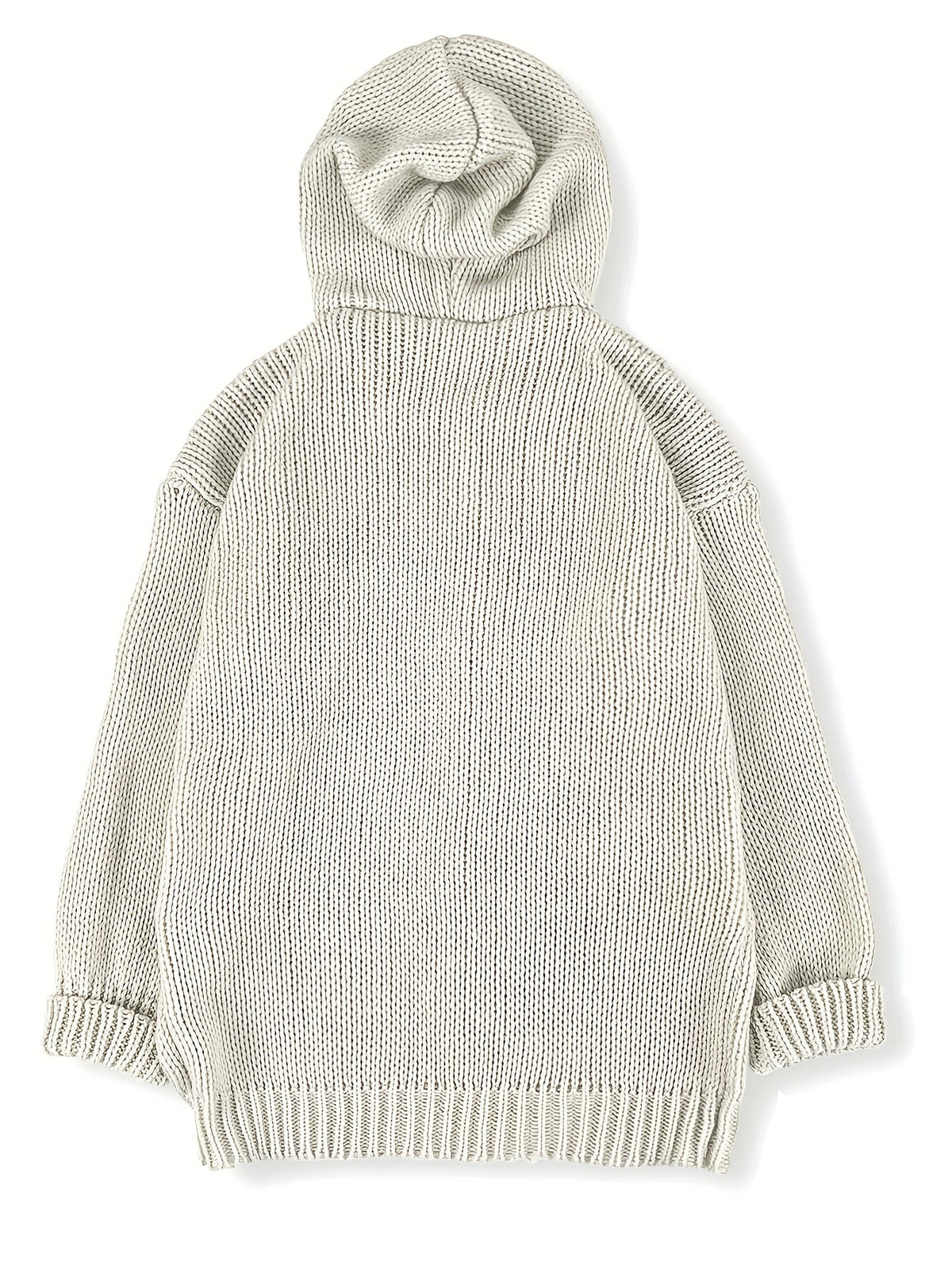 Women's Cozy Hooded Cardigan – Casual Wear, Layering
