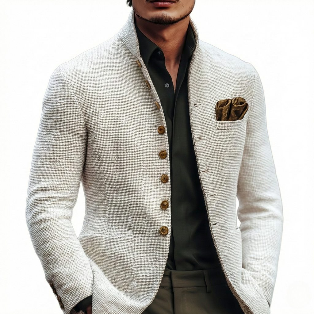 Men's Refined Single Breasted Cardigan – Casual Wear, Office Style