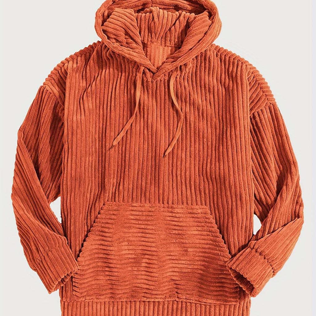 Unisex Ribbed Pullover Hoodie – Casual Wear, Everyday Comfort