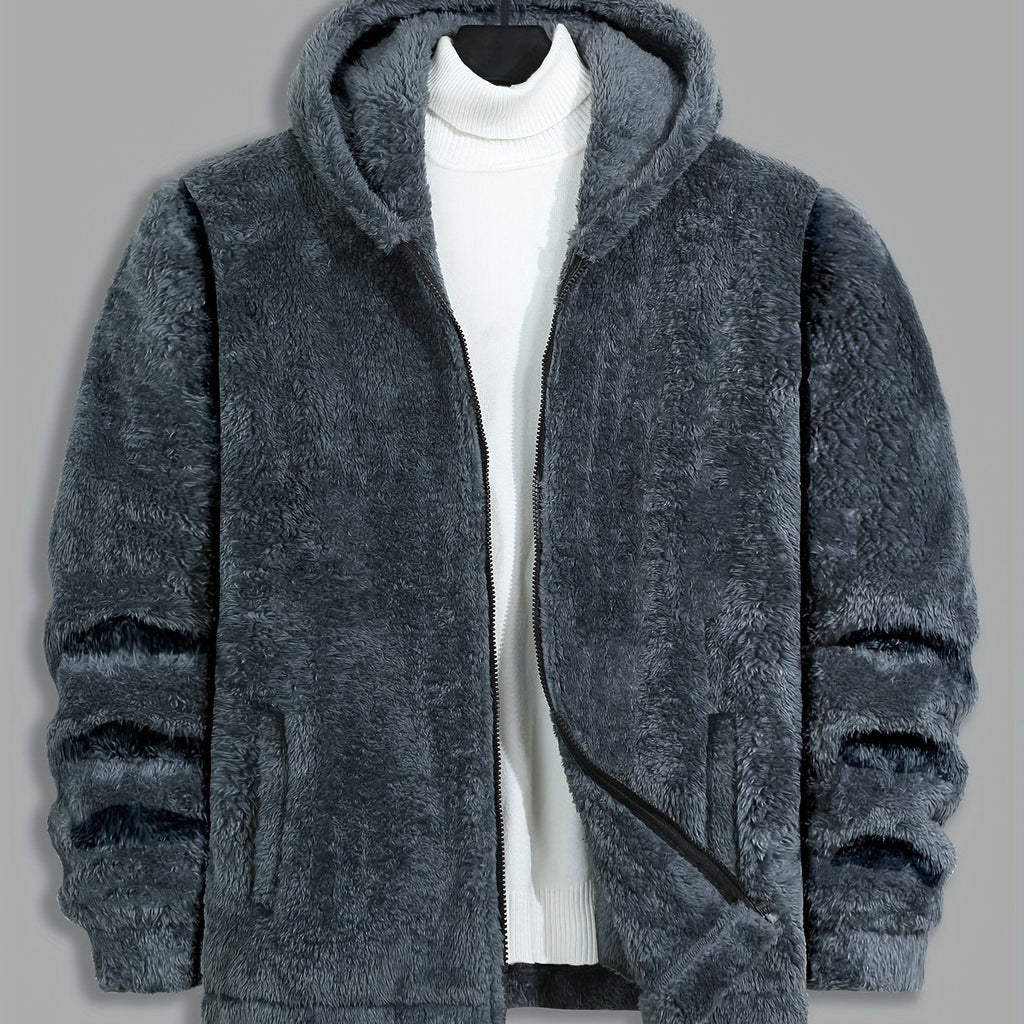 Men's Hooded Zip Jacket – Casual Wear, Everyday Comfort