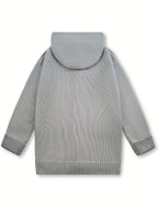 Women's Cozy Hooded Cardigan – Casual Wear, Layering