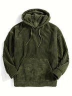 Unisex Ribbed Pullover Hoodie – Casual Wear, Everyday Comfort
