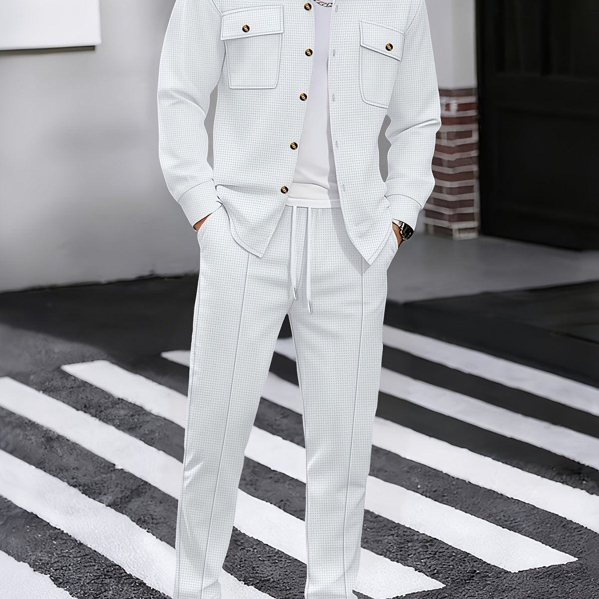 Men's Casual Two-Piece Set – Everyday Wear, Relaxed Style