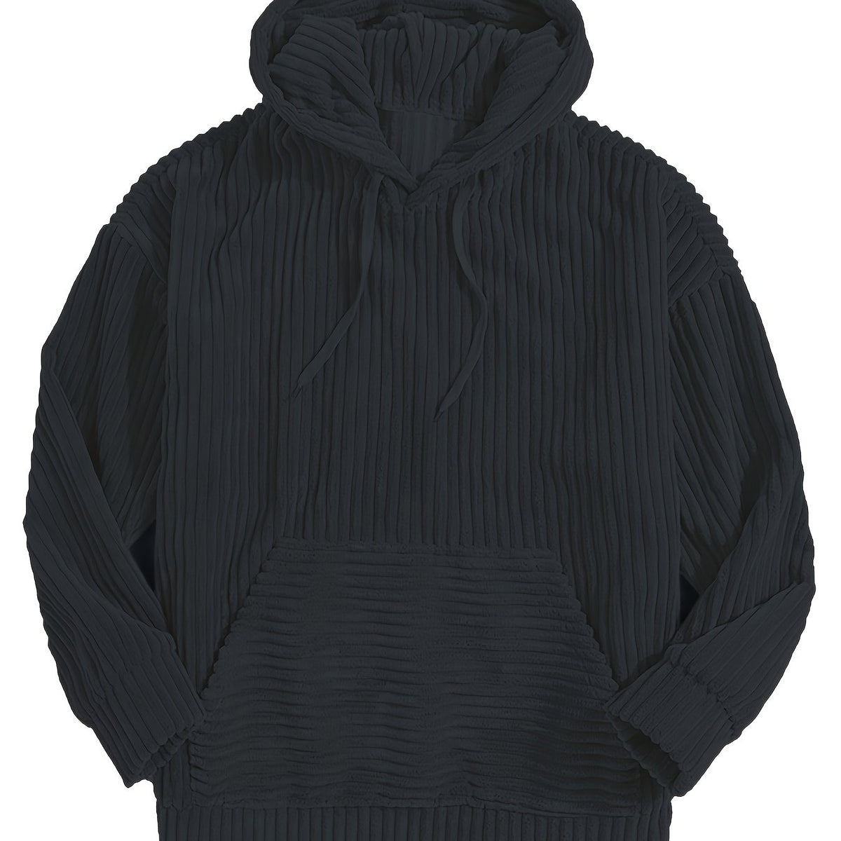 Unisex Ribbed Pullover Hoodie – Casual Wear, Everyday Comfort