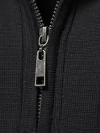 Men's Quarter-Zip Stand Collar Sweater – Casual Wear, Office Style