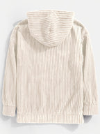 Unisex Ribbed Pullover Hoodie – Casual Wear, Everyday Comfort