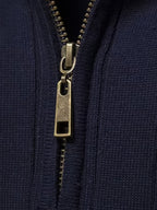 Men's Quarter-Zip Stand Collar Sweater – Casual Wear, Office Style