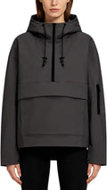 Lightweight Waterproof Rain Jacket for Women with Hood and Kangaroo Pocket – Hiking, Walking