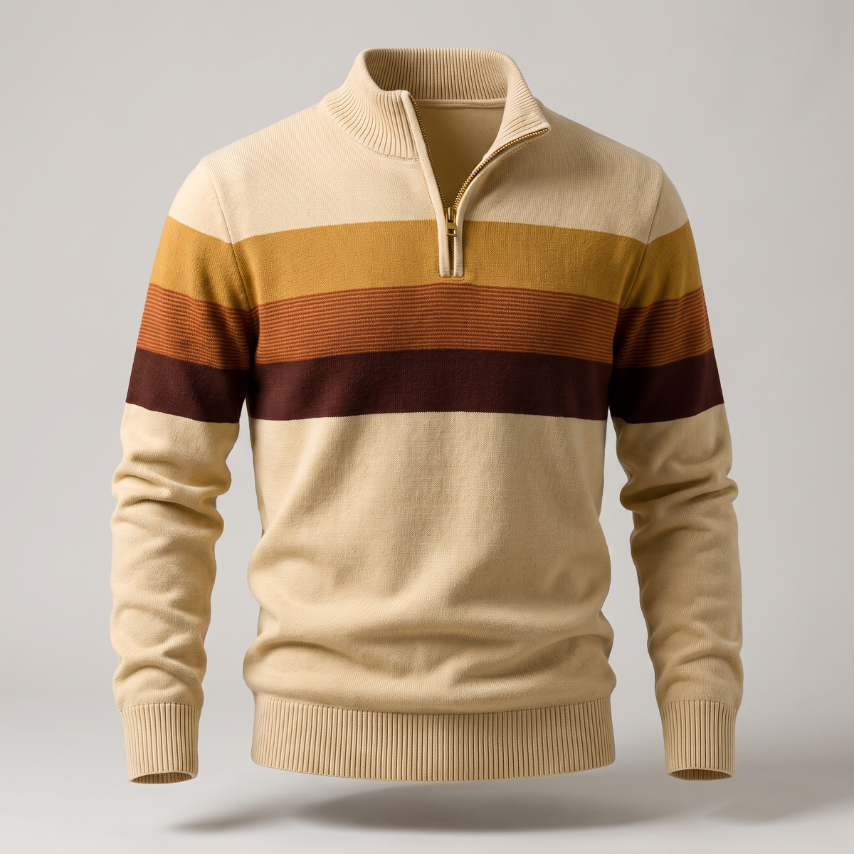 Men's Stripe Pullover – Casual Everyday Wear, Comfortable Style