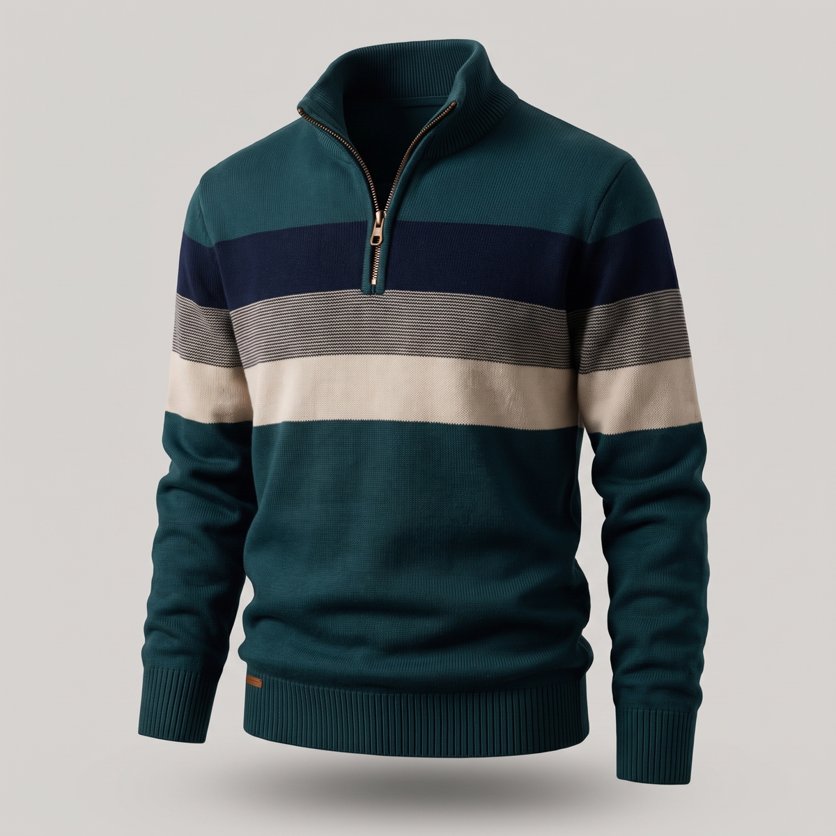 Men's Stripe Pullover – Casual Everyday Wear, Comfortable Style
