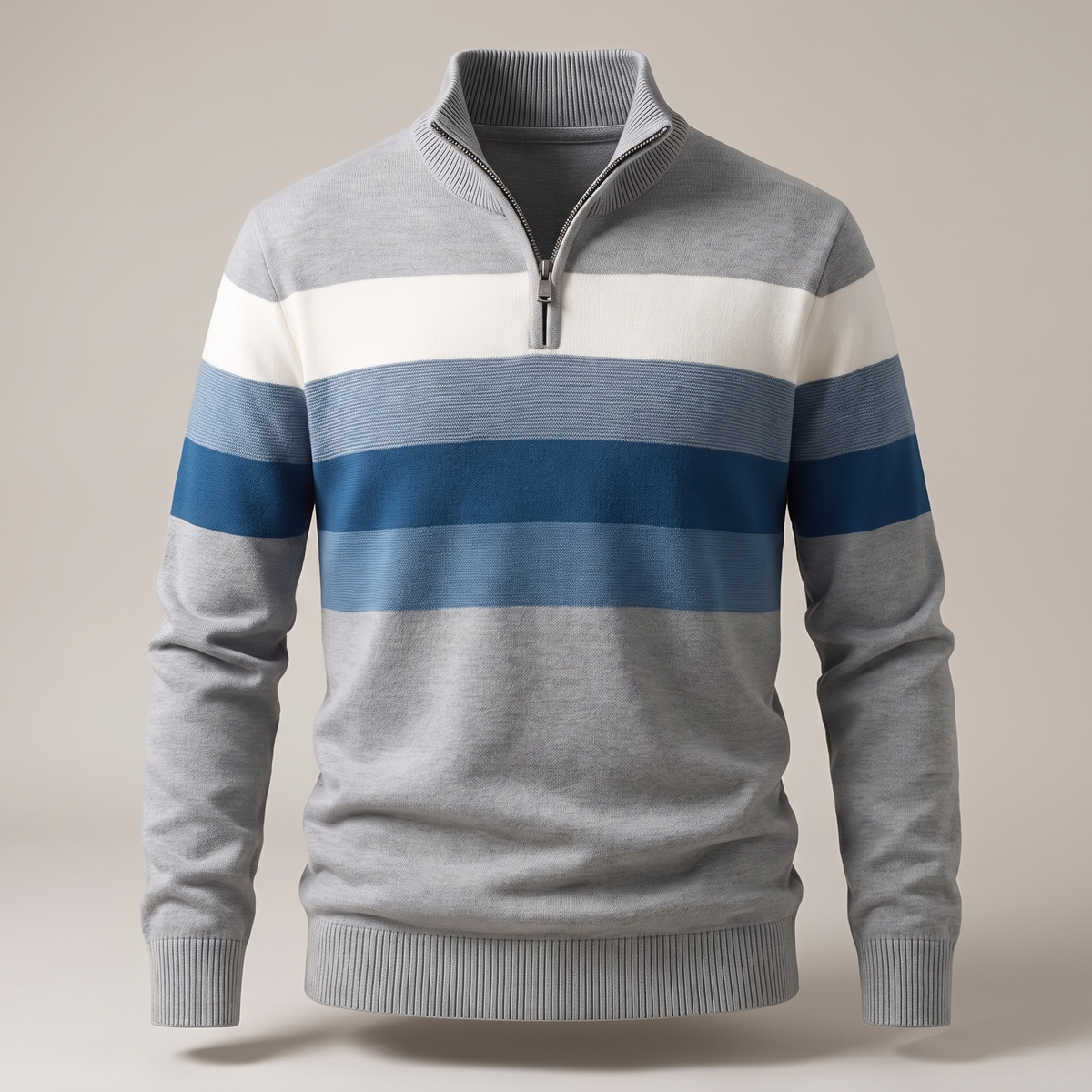 Men's Stripe Pullover – Casual Everyday Wear, Comfortable Style